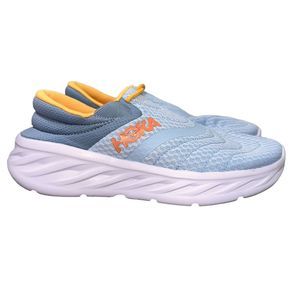 Hoka Ora Recovery Shoe 2 Blue, White and Orange Women’s size 8